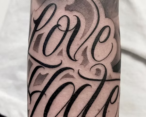Lettering tattoo